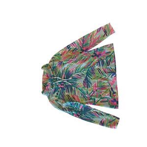 Lilly Pulitzer Womens Multicolor Palm Tree Pullover Sweatshirt Size Small